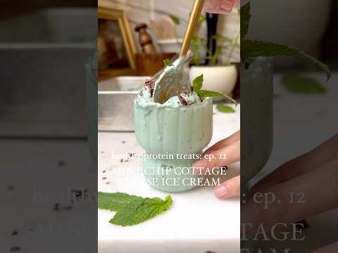 Mint Chip Cottage Cheese Ice Cream