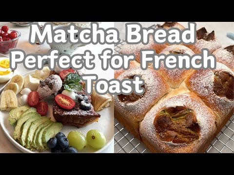 Matcha Marble Pull-Apart Milk Bread for French Toast