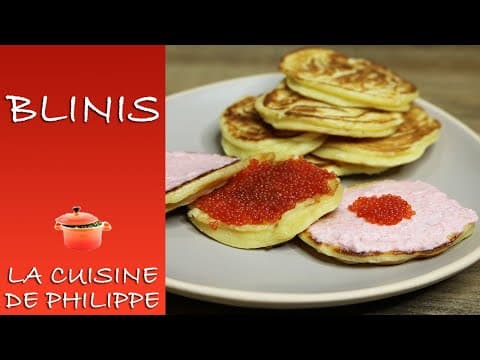 Fluffy blinis with flour and quark - Delicious French appetizer with easy difficulty. Perfect recipe converted from YouTube video to PDF format.