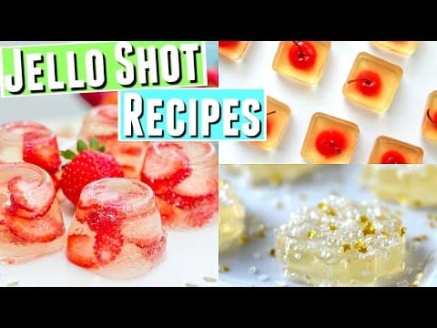 New Years Eve Jello Shot Recipes, Quick and Easy Jello Shot Recipes incl. nonalcoholic jello shots
