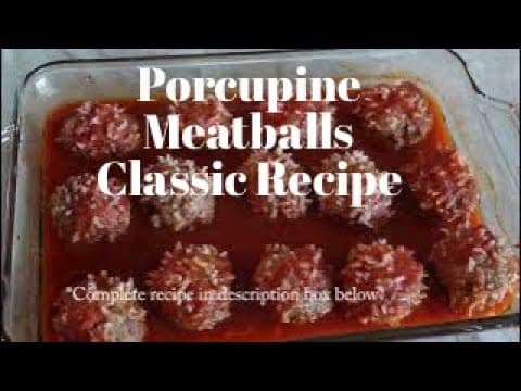 Porcupine Meatballs Recipe