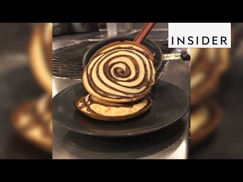 We're obsessed with cinnamon roll pancakes