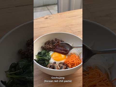 The EASIEST Bibimbap🥗🍚