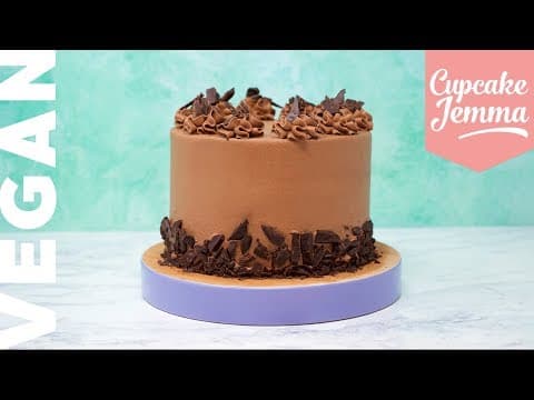 Amazingly Rich Chocolate VEGAN/Plant Based Celebration Cake Recipe & Tutorial