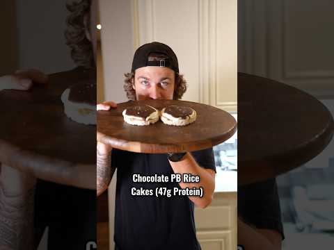 Chocolate Peanut Butter Rice Cakes (47g Protein)