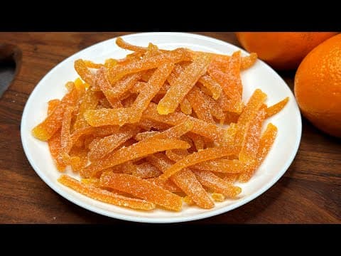 Easy Candied Orange Peel
