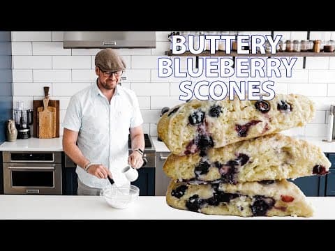 The Trick to Buttery Flaky Blueberry Scones