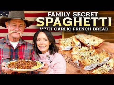 This One Secret Ingredient Makes the Best Spaghetti Ever! PLUS Easy Garlic Bread
