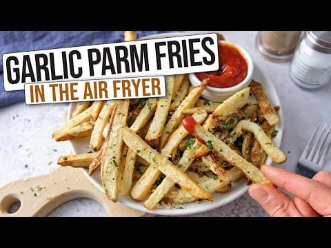 Tasty Air Fryer Garlic Parmesan Fries [Crispy & Easy]