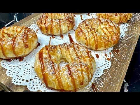 Apple Puff Pastries - Delicious French dessert with easy difficulty. Perfect recipe converted from YouTube video to PDF format.