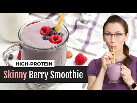 Skinny High-Protein Berry Smoothie with Cottage Cheese Recipe
