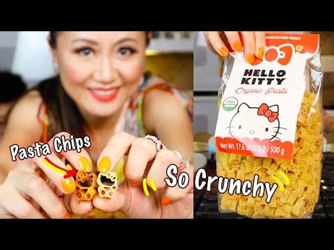 Hello Kitty pasta chips!! Wait to hear the crunchy sounds.. is everything