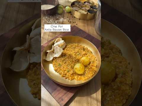 Comforting one pot meal at home 😍 Amla Rasam Rice