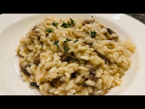 The Best Mushroom Truffle Risotto! 🇮🇹😍