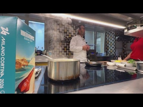 Chef Carlo Cracco shares exclusive Olympic ring‑shaped pasta