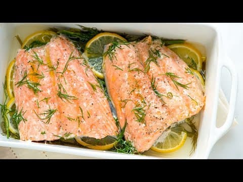 Lemon Dill Baked Salmon Recipe