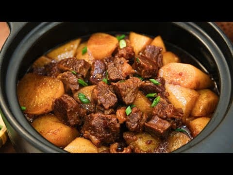 Chinese Braised Beef Brisket with Daikon