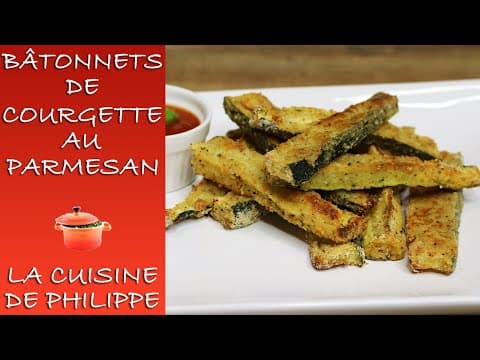 Parmesan Zucchini Sticks - Delicious French appetizer with easy difficulty. Perfect recipe converted from YouTube video to PDF format.