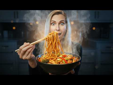 Quick Chicken Udon Noodles