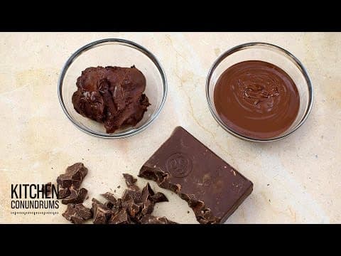 Silky Melted Chocolate & How to Fix Seized Chocolate