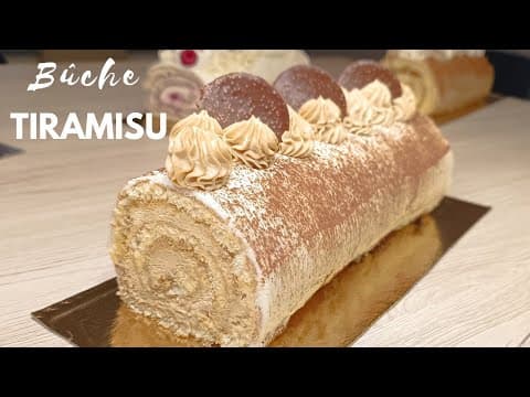 ❄️Recette de Bûche de Noël Tiramisu { facile et rapide }🎄