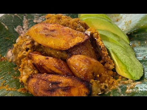 Let’s Make Gob3. Gari and Beans With Fried Plantain