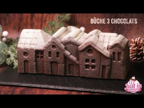 Christmas Yule Log 3 Chocolates