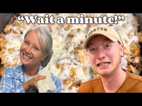 Momma makes a 30 minute meal! 😳 (Garlic Parm Chicken & Potato Skillet!)