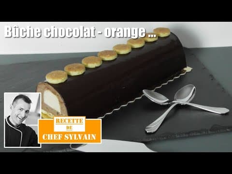 Bûche chocolat orange