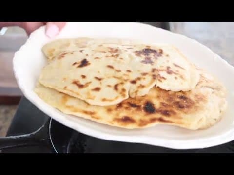 Chewy Flour Tortilla Recipe - Made with Bacon Fat