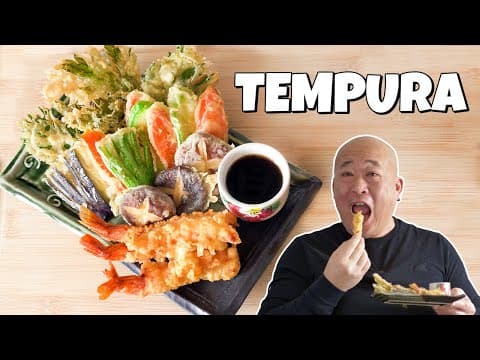 Shrimp and Vegetable Tempura - Delicious Japanese main course with medium difficulty. Perfect recipe converted from YouTube video to PDF format.