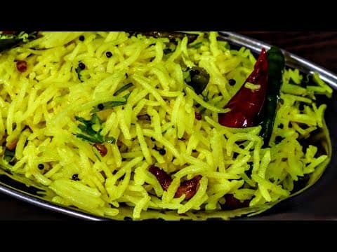 सिर्फ 15 मिनट में कैसे बनाएं परफेक्‍ट टेस्‍ट वाला लेमन राइस, देखें पूरी व‍िध‍ि - lemon rice recipe - Indian recipe that serves 3 people. A easy difficulty cooking recipe converted from YouTube video with complete ingredients and step-by-step instructions.