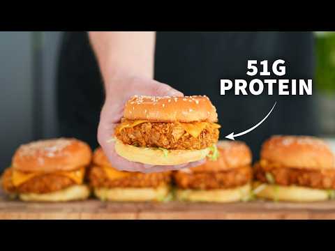 Crispy Chicken Burgers - Delicious American main course with medium difficulty. Perfect recipe converted from YouTube video to PDF format.