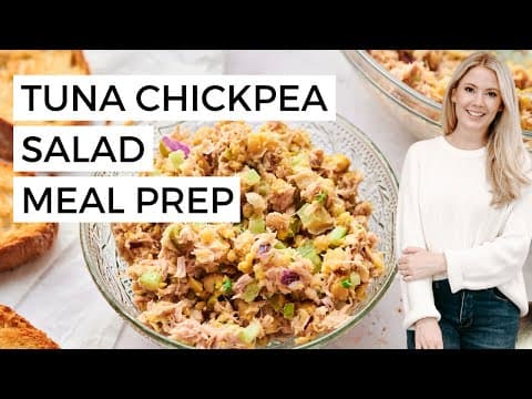 High-Protein Tuna Chickpea Salad