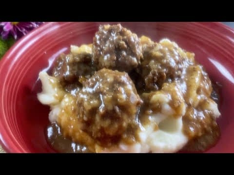 PORCUPINE BALLS WITH GRAVY! SO DELICIOUS!