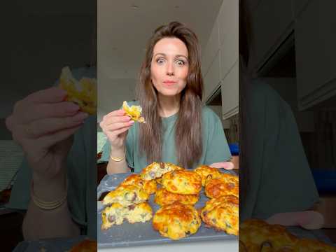 I lose weight eating these SPINACH + FETA EGG BISCUITS