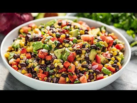 How to Make Simple Black Bean and Corn Salad