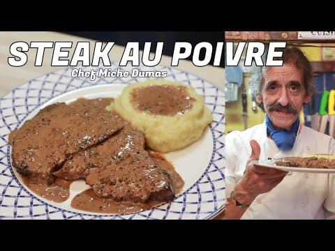 Pepper Steak with Mashed Potatoes - Delicious French main course with medium difficulty. Perfect recipe converted from YouTube video to PDF format.