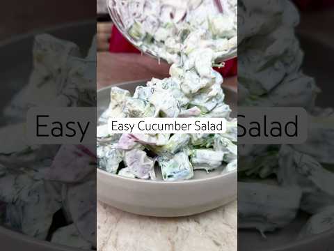 Creamy Cucumber Salad! (Cucumber Salad Recipe)