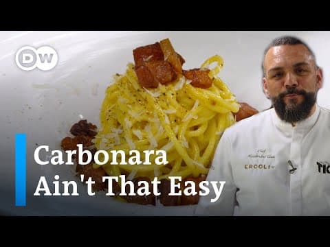 Spaghetti Carbonara - Delicious Italian main course with medium difficulty. Perfect recipe converted from YouTube video to PDF format.
