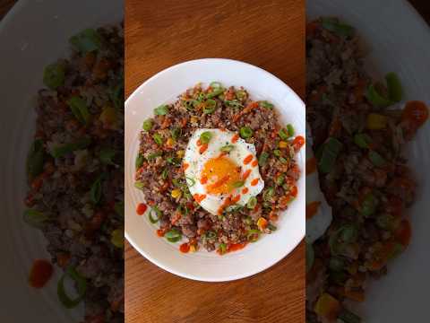 My staple Ground Beef Fried Rice