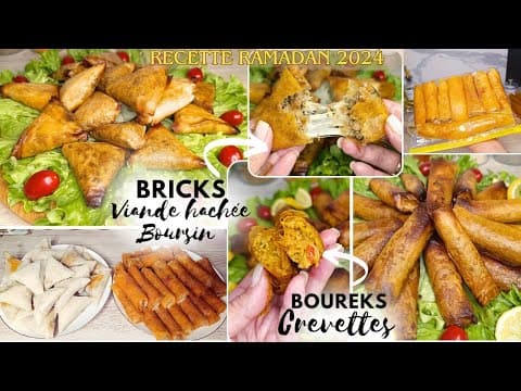 Meat‑filled Bricks with Boursin & Shrimp Bourreques – Ramadan Recipes