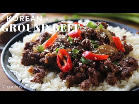 20 Minute Ground Beef Bowl: Korean Beef Bulgogi