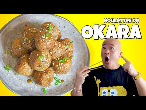 Fried Okara Balls with Teriyaki Sauce