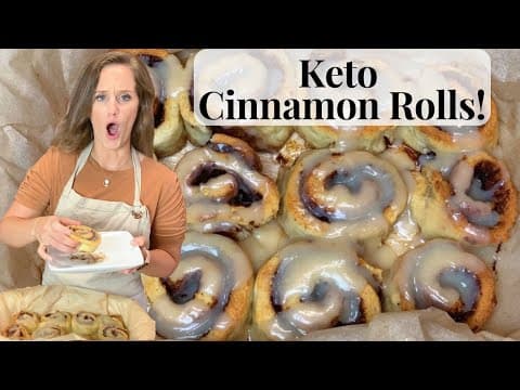 Ooey-gooey Keto Cinnamon Rolls! NO MOZERELLA! NO LIQUID EGG WHITES! NO VITAL WHEAT GLUTEN!