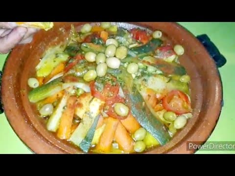 Moroccan Tajine with Vegetables and Meat on Coals