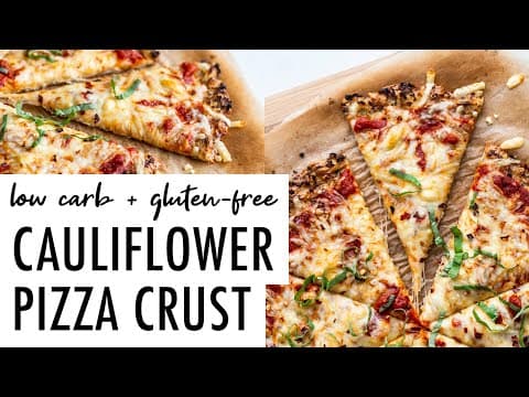 The BEST Cauliflower Pizza Crust
