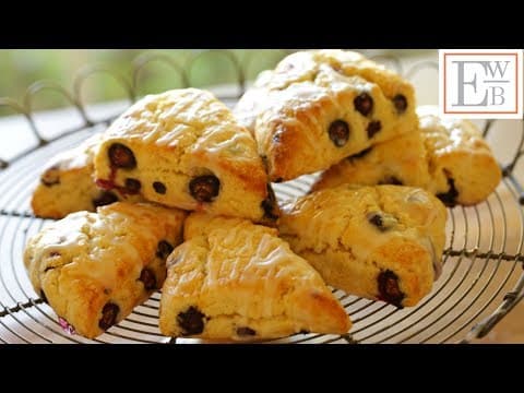 Flakey Lemon Blueberry Scones