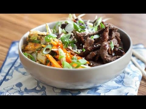 Vietnamese Stir-Fried Beef with Vegetables, Rice and Raw Veggies - Delicious Vietnamese main course with medium difficulty. Perfect recipe converted from YouTube video to PDF format.