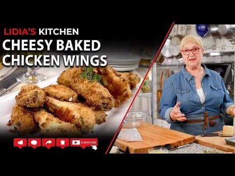 Cheesy Baked Chicken Wings